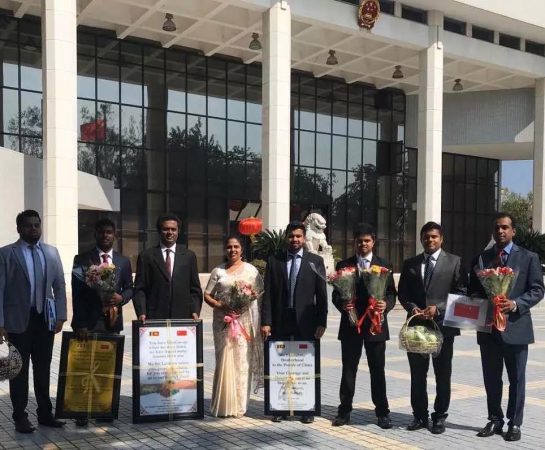 我校斯里兰卡校友会访问中国大使馆，声援中国人民抗击疫情阻击战